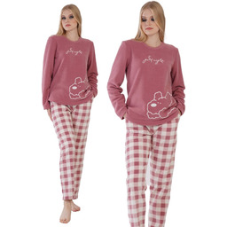 Piżama Damska Vienetta polarowa XL 42 ciepła gruba