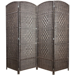 Parawan pokojowy dekoracyjny kotara 4 skrzydła 180x200 brąz-2