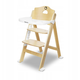 Krzesełko Do Karmienia drewniane taca dla dzieci 3w1