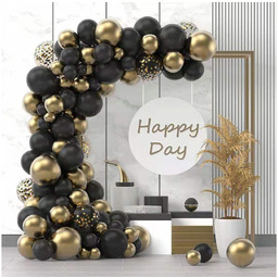 Zestaw balonów do girlandy balonowej czarny - 107