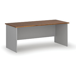 Biurko PRIMO GRAY, 180x80 cm, szary/orzech