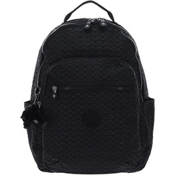 Kipling SEOUL Duży plecak, Signature Emb (Czarny)