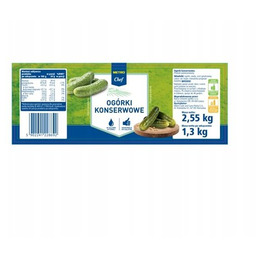 METRO Chef Ogórki konserwowe 2,5 kg