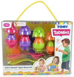 TOMY Zabawka edukacyjna Toomies Jajeczka z łyżeczkami E73082
