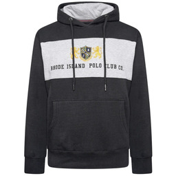 Bluza Męska z Kapturem Czarna KAM Duże Rozmiary
