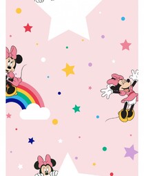 tapeta myszka Mini Minnie Mouse i tęcza kolorowa