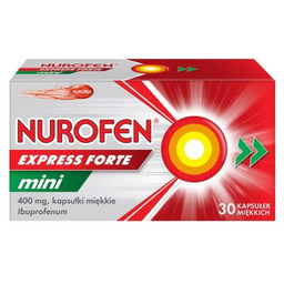 Nurofen Express Forte Mini 400 mg, 30 kapsułek