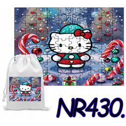 PUZZLE 192 EL.UKŁADANKA DLA DZIECI HELLO KITTY ŚWIĘTA+