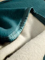 Złoty polar Volta Koc, Paw Blue, 240cm x