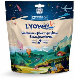 Liofilizat Lyommy Wołowina w piwie z grzybami