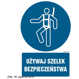 GL011 - Używaj szelek bezpieczeństwa 350x525