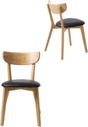 Krzesło do jadalni Pero (80202), imitacja skóry, czarny