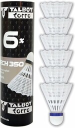 Talbot-Torro Badminton Schuttlecocks Tech 350, 6 sztuk cyna,