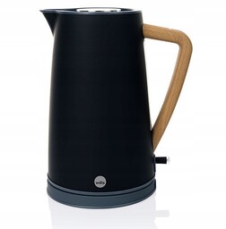 Czarny Czajnik Elektryczny Wilfa 1,7L 2200W Drewniany Uchwyt