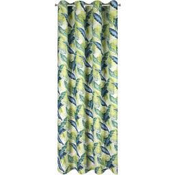 Eurofirany Hanna zasłona Blackout liście, dżungla, z oczkami,