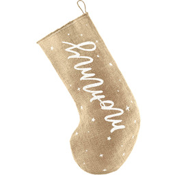 Skarpeta jutowa na prezenty Mommy - 1 szt.