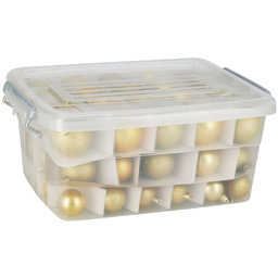 Bombki choinkowe nietłukące złote w pudełku 4 /