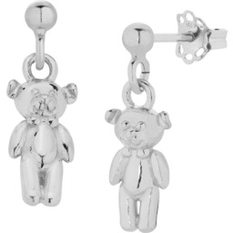 MYNESS Kolczyki srebrne z misiami