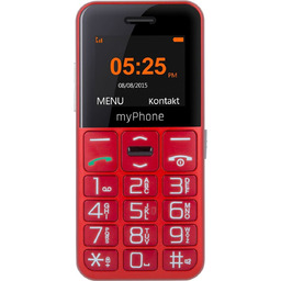 Telefon komórkowy myPhone Halo Easy Czerwono-srebrny