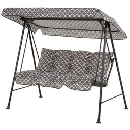 Huśtawka Tora H028-06PB szaro-biała