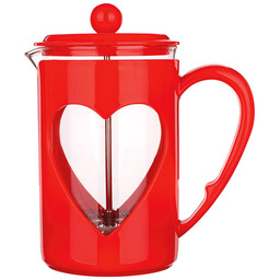 Banquet French press SERCE czerwony