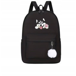 Damski Plecak Szkolny z Huskym Pies Słodki Husky