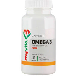 MyVita, Omega-3 forte + witamina E, EPA/ DHA,