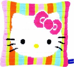 Vervaco ścieg naciągany poduszka do haftowania Hello Kitty
