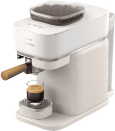 Ekspres kolbowy PHILIPS Baristina BAR302/20 z młynkiem biały