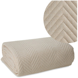 Narzuta 170 x 210 Pikowana Len3 Kremowy