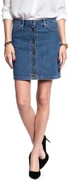Lee, Spódniczka damska, A Line Skirt Mid Stonewash