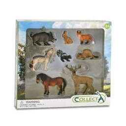 Collecta. Zestaw 8 leśnych zwierząt