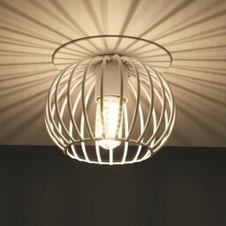 Candellux Biała lampa sufitowa 2268743 industrialna do przedpokoju
