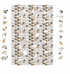 PUZZLE IMPOSSIBLE KOTKI 480 ELEMENTÓW puzzle drewniane