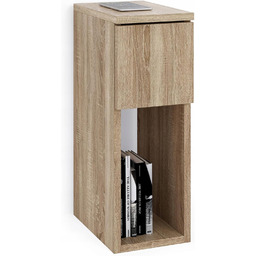 Szafka Nocna Wąska Z Szufladą I Półką, wymiary: