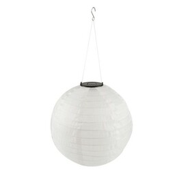 Lampa ogrodowa solarna 20cm FELISI lampion origami biała