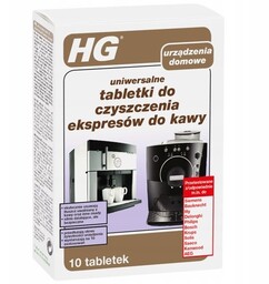 Tabletki HG czyszczenie czajników i ekspresów