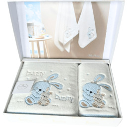 Podarunkowy zestaw ręczników dla dzieci BUNNY, 2 szt