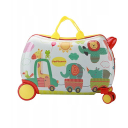 Walizka podróżna dziecięca bagaż podręczny na kółkach Zoo