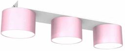Lampa sufitowa nowoczesna DIXIE Pink-White 3xGX53 MLP7555-Milagro