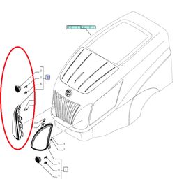Lampa przednia prawa New Holland CNH 84340250 -
