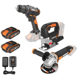 Worx WX100 + WX543 + WX800 Zestaw elektronarzędzi