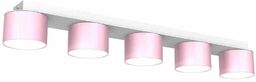 Lampa sufitowa nowoczesna DIXIE Pink-White 5xGX53 MLP7557-Milagro