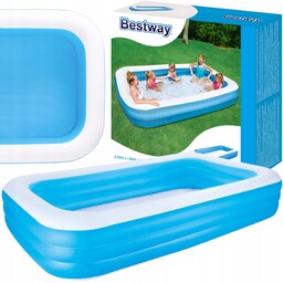 Basen Ogrodowy Dmuchany Duży Rodzinny Prostokątny Ogród Bestway