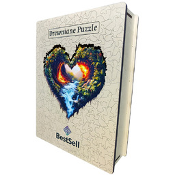 DREWNIANE PUZZLE BESTSELL SERCE NATURA KRAJOBRAZ PUZLE