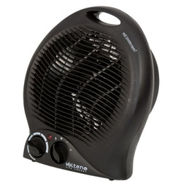 VOLTENO Termowentylator z termostatem 2000W VO0280 czarny