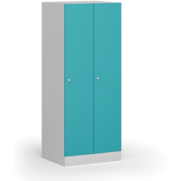 Szafka ubraniowa S1 obniżona, 2-drzwiowa, 1500 x 600