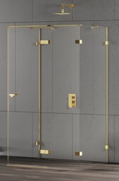 New Trendy Eventa Gold Shine kabina prysznicowa przyścienna