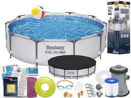 Basen Bestway 305x76 Ogrodowy Stelażowy 56406 13w1