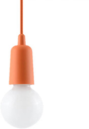 Lampa wisząca DIEGO 1 pomarańczowy SL.0584 - Sollux